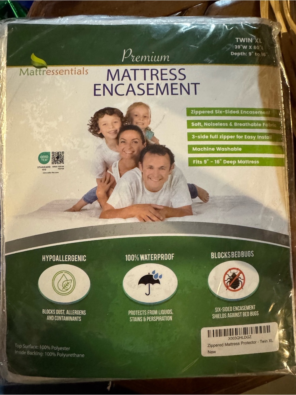 Dorm Essentials Mattress Encasement - White Twin Xl
